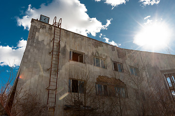 Image showing Abandoned industrial building in Chernobyl 2012