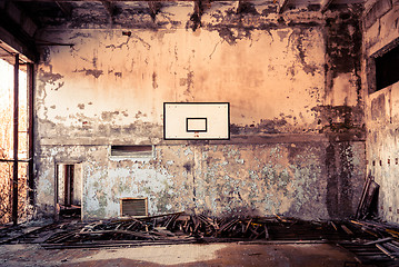 Image showing Basket ball room in Chernobyl