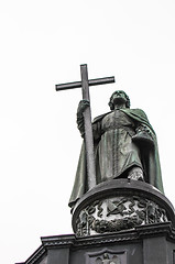 Image showing Christian statue against white background