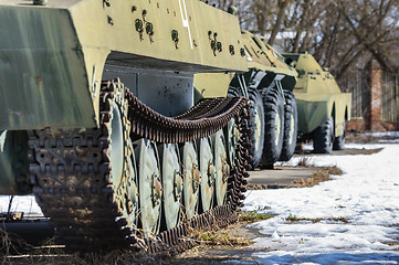 Image showing Old war machine outdoors