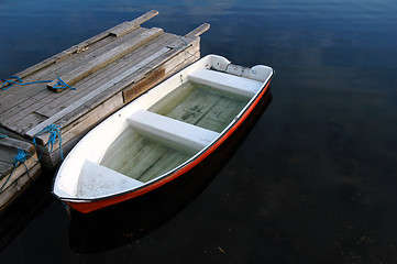 Image showing Boat, full of water