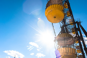 Image showing The Ferris Wheel in Pripyat, Chernobyl 2012 March