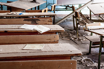 Image showing Abandoned school in Chernobyl 2012 March 14