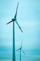 Image showing Air turbine against sky