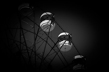 Image showing The Ferris Wheel in Pripyat, Chernobyl 2012 March