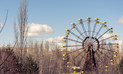 Image showing The Ferris Wheel in Pripyat, Chernobyl 2012 March