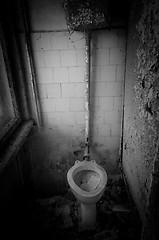 Image showing A very comfortable toilet in Chernobyl Area