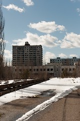 Image showing Hotel Polesie in chernobyl area, Pripyat