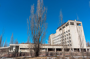 Image showing Hotel Polesie in chernobyl area, Pripyat