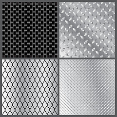 Image showing Grey metal textures