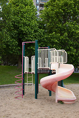 Image showing Children's play structure in the park