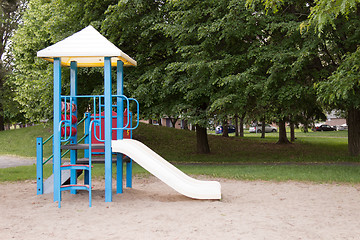 Image showing Children's play structure in the park