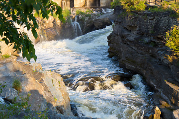 Image showing Fast flowing water in rapids