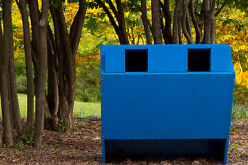 Image showing Recycling bin in the park