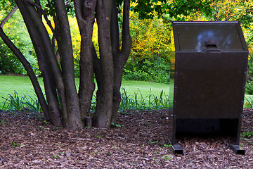 Image showing Recycling bin in the park