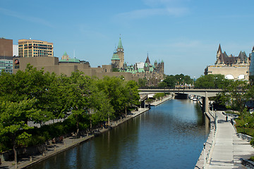 Image showing The Rideau Canal in Ottawa, Canada