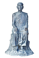 Image showing statue of buddhist monk