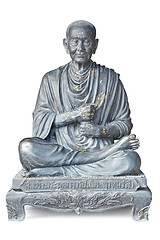 Image showing statue of buddhist monk