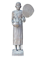 Image showing statue of buddhist monk