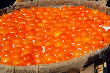 Image showing Salted and sun dried yolks of duck eggs 