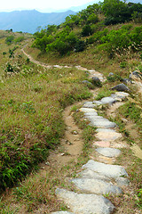 Image showing Stone path in the mountains