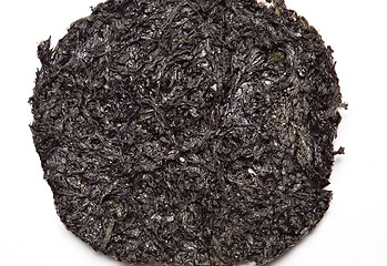 Image showing One type of dried seaweed commonly used for salads and soups. 