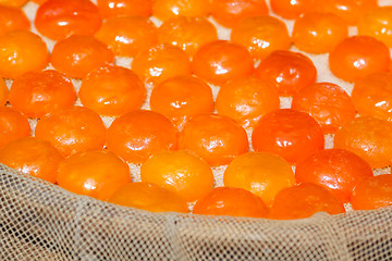 Image showing Salted and sun dried yolks of duck eggs 