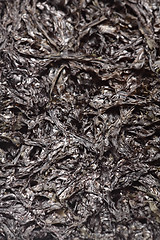 Image showing One type of dried seaweed commonly used for salads and soups. 