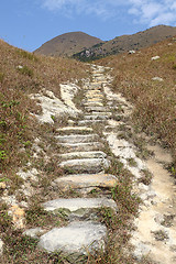 Image showing Stone path in the mountains