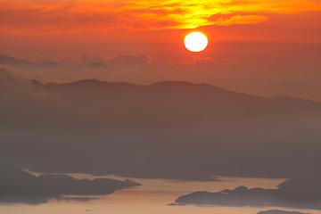 Image showing Mountain Sunrise