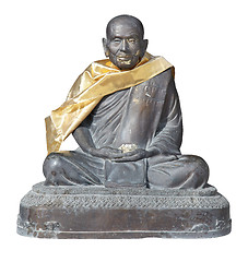 Image showing statue of buddhist monk