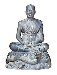 Image showing statue of buddhist monk