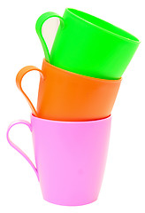 Image showing plastic cups