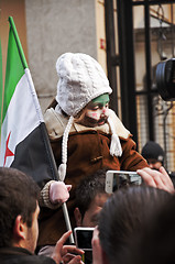 Image showing Syrians Protesting