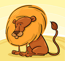 Image showing African Lion Cartoon