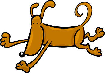 Image showing cartoon doodle of running dog