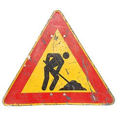 Image showing Roadworks sign