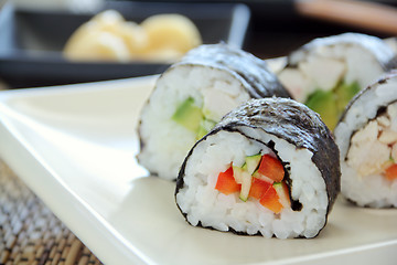 Image showing Chicken Sushi