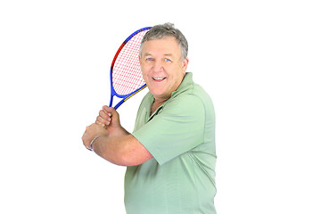 Image showing Man With Tennis Racquet