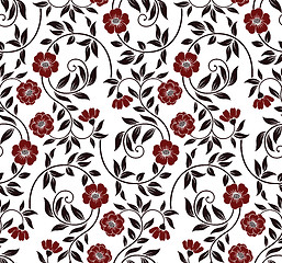 Image showing Seamless floral background