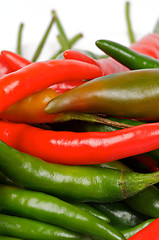 Image showing Arrangement of Chili peppers