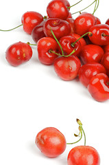 Image showing Arrangement of Fresh Ripe Cherry