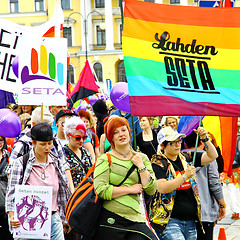 Image showing Helsinki Pride gay parade