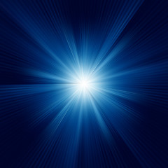 Image showing A Blue color design with a burst. EPS 8