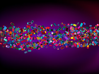 Image showing Abstract colorful cylinder background. EPS 8