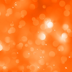 Image showing Glittery orange Christmas background. EPS 8