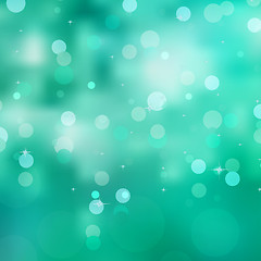 Image showing Glittery green Christmas background. EPS 8