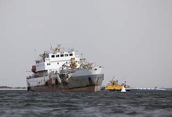 Image showing Abandoned ship