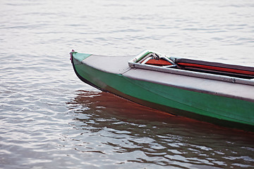 Image showing Canoe on still water