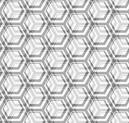 Image showing Seamless texture - gray hexagons